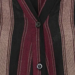 MARTA DU CHATEAU dame skjorte MdcPeyton 25161 - Black/Bordeaux1 Best