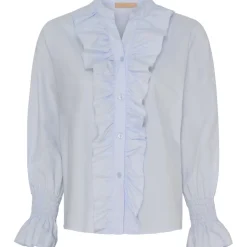 MARTA DU CHATEAU dame skjorte MdcStella - LightBlue64 Hot