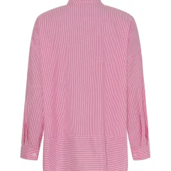 MARTA DU CHATEAU dame skjorte MdcFina - Fuxia Stripe New