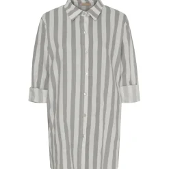 MARTA DU CHATEAU dame skjorte MdcPam - Beige/Grigio Discount