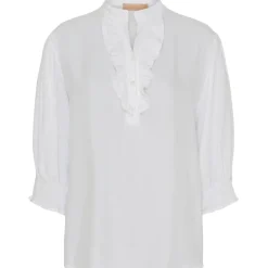 MARTA DU CHATEAU dame skjorte MdcUnnur 6317 - Solid White Clearance