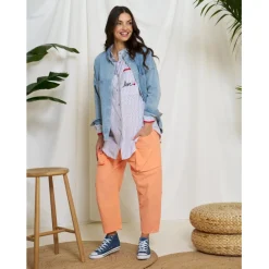 MARTA DU CHATEAU dame skjorte MdcLydie 259006 - Blue Hot