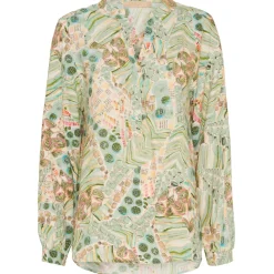 MARTA DU CHATEAU dame skjorte - 8128 - salvia Hot