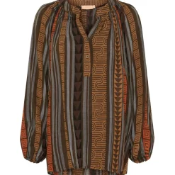 MARTA DU CHATEAU dame skjorte MdcEmily 5483 - Marrone2