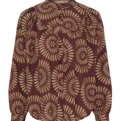 MARTA DU CHATEAU dame skjorte MdcRomy 28474M- - Bordeaux New