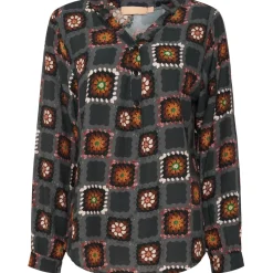 MARTA DU CHATEAU dame skjorte - 8128 - Grey Check Online