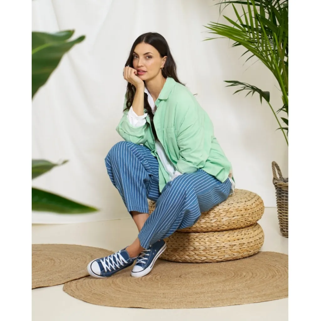 MARTA DU CHATEAU dame skjorte MdcColine 258037 - Mint1585