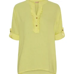 MARTA DU CHATEAU dame skjorte 85137-1 - Giallo3275 Discount