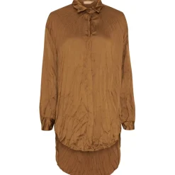 MARTA DU CHATEAU dame skjorte - R83215TZ - Camel Best