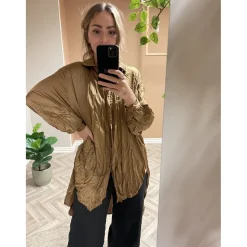 MARTA DU CHATEAU dame skjorte - R83215TZ - Camel Best