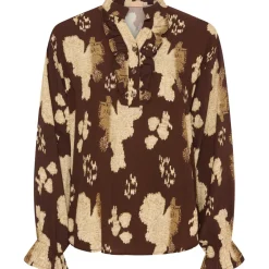 MARTA DU CHATEAU dame skjorte MdcAya 5891 - Marrone3320 Clearance