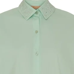 MARTA DU CHATEAU dame skjorte MdcTammi - Menta New