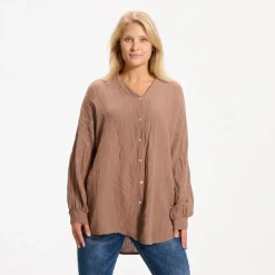 MARTA DU CHATEAU dame skjorte 7049 - Cappucino