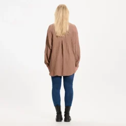 MARTA DU CHATEAU dame skjorte 7049 - Cappucino