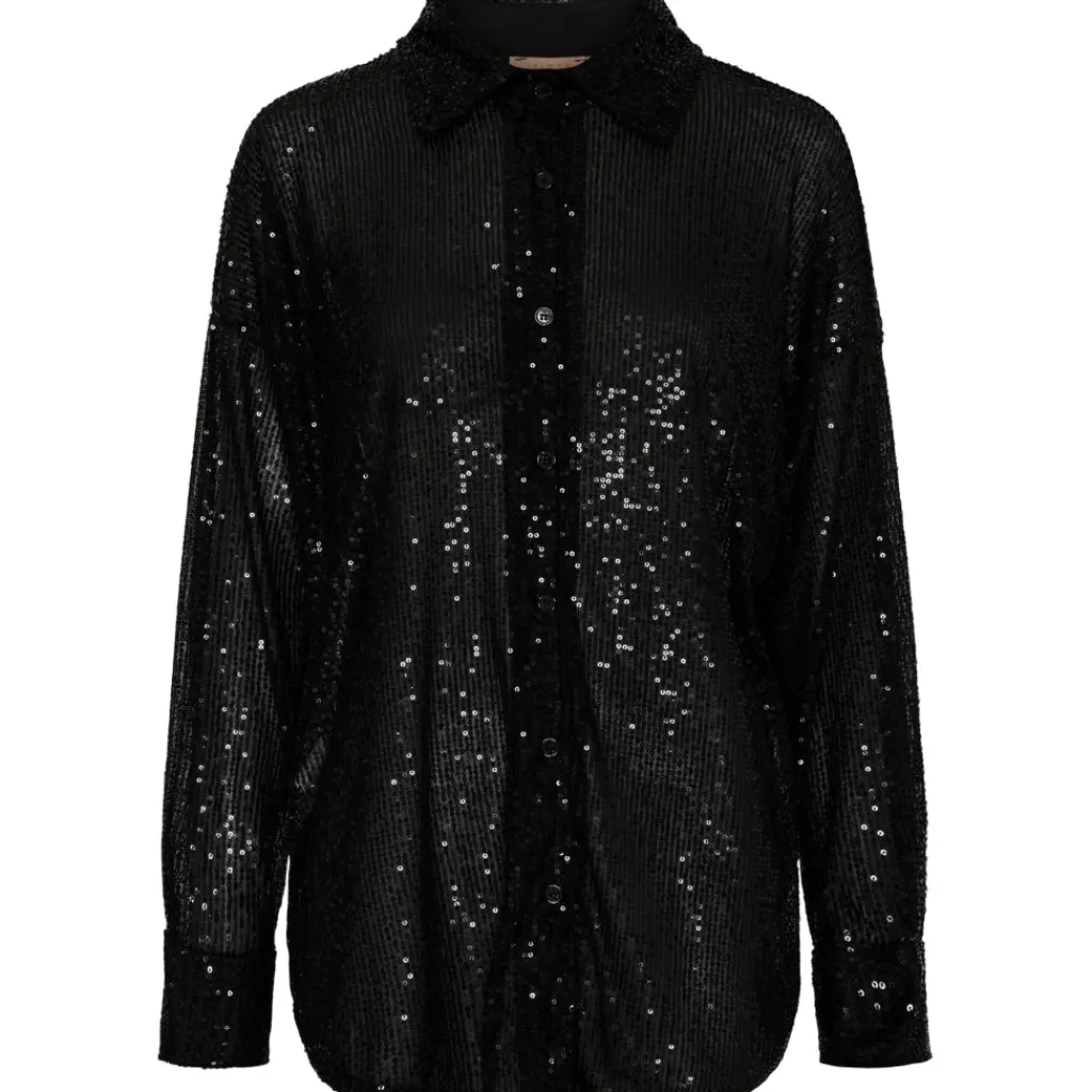 MARTA DU CHATEAU dame skjorte MdcBertille 6624 - Black Hot