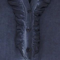 MARTA DU CHATEAU dame skjorte MdcUnnur 6317 - Blue Scuro CW Discount