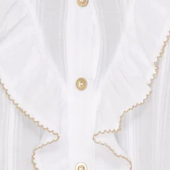 MARTA DU CHATEAU dame skjorte MdcLaurette 6843 - White/beige Discount