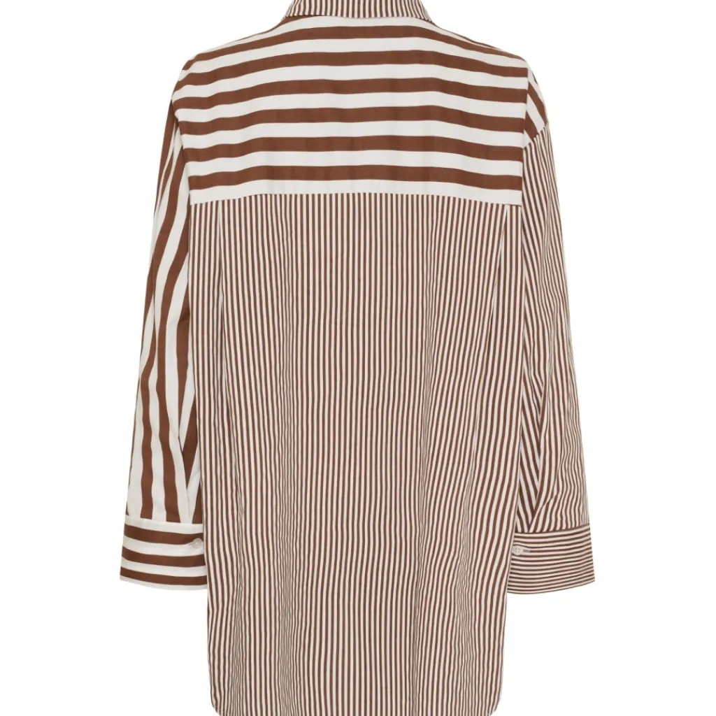 MARTA DU CHATEAU dame skjorte MdcBirch 258998 - Moro Stripe Outlet