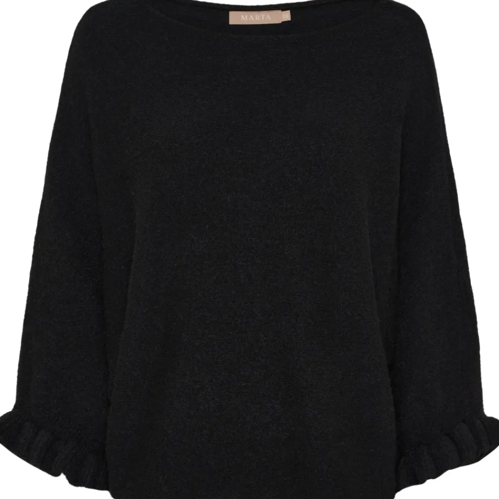 MARTA DU CHATEAU dame strik MdcElderflower 30003 - Black Online