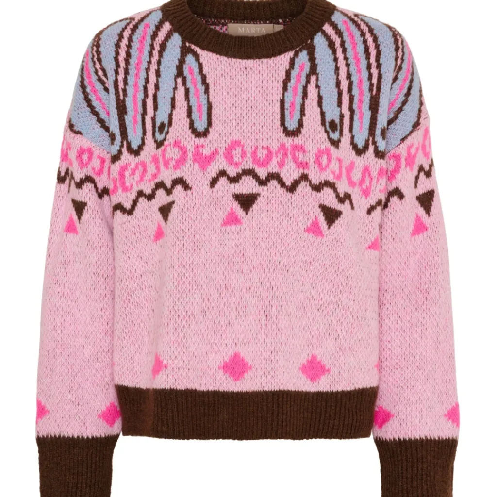 MARTA DU CHATEAU dame strik MdcBilla 8153 - Pink Online