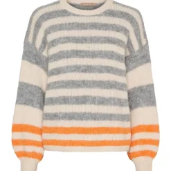 MARTA DU CHATEAU dame strik MdcCassie 8130 - Beige/Grigio8808/Orange8823 Sale