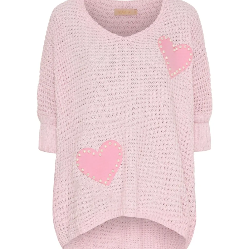 MARTA DU CHATEAU dame strik MdcSolange 18326 - Pink Online