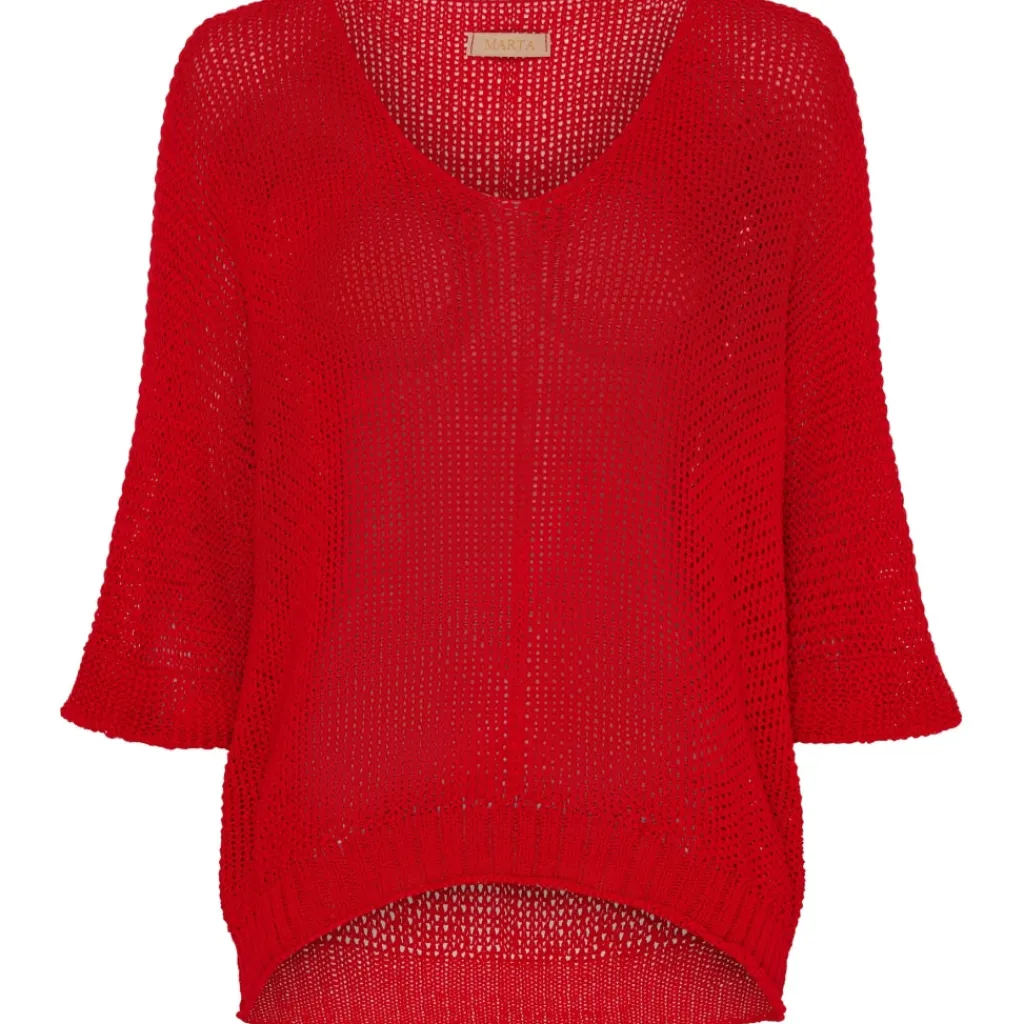 MARTA DU CHATEAU dame strik 7010 - Rosso116 Sale