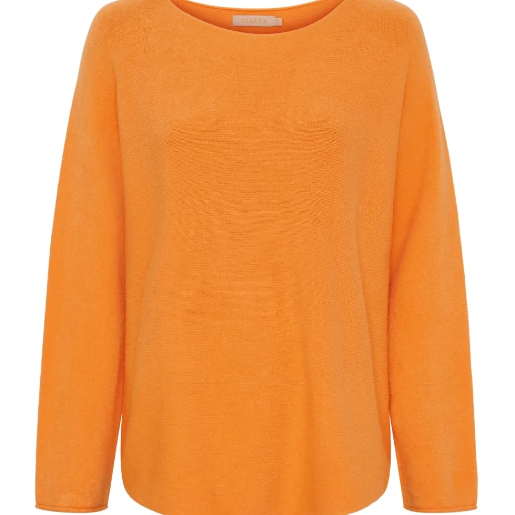 MARTA DU CHATEAU dame strik MDCDagmar 5001 - Orange14472 Online