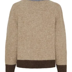 MARTA DU CHATEAU dame strik MdcElora KN8031 - Camel Denim Sale