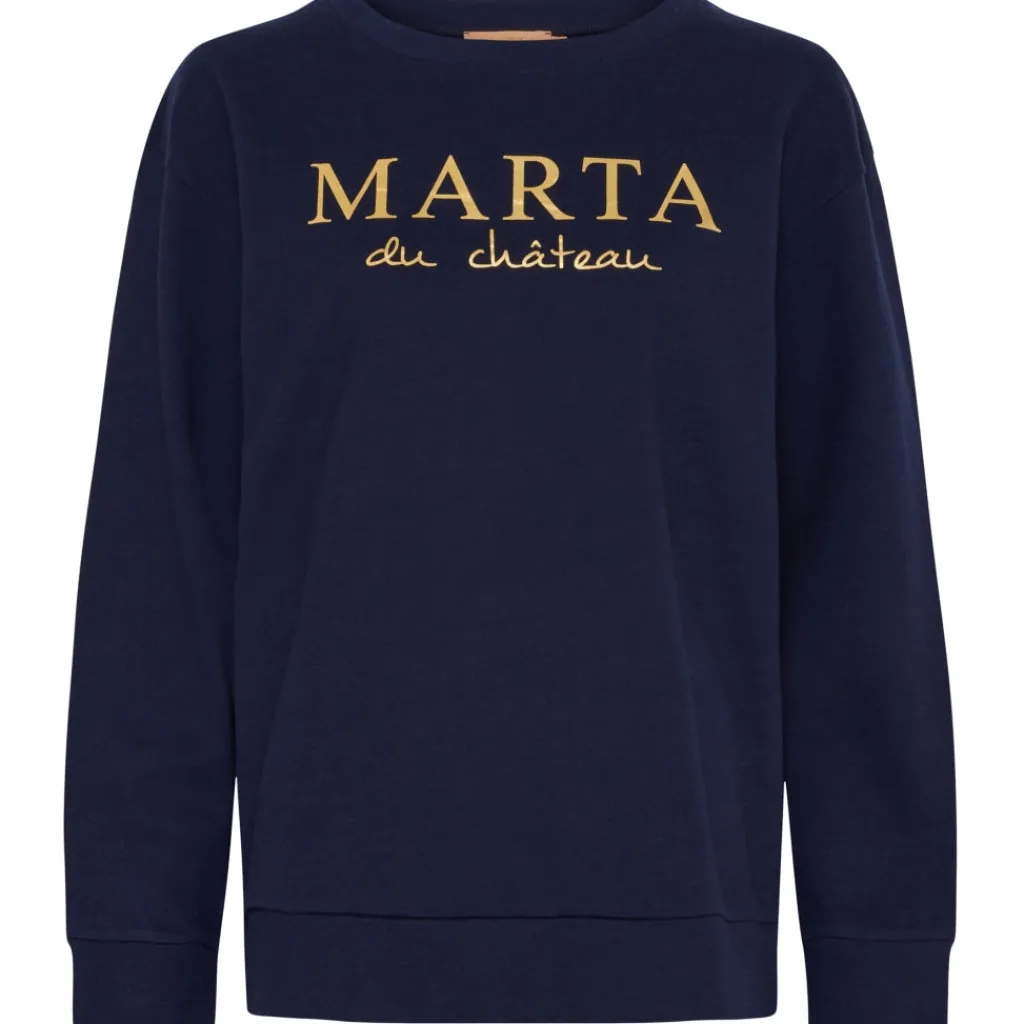MARTA DU CHATEAU dame sweatshirt MdcAnnemette J-639 - Navy Online