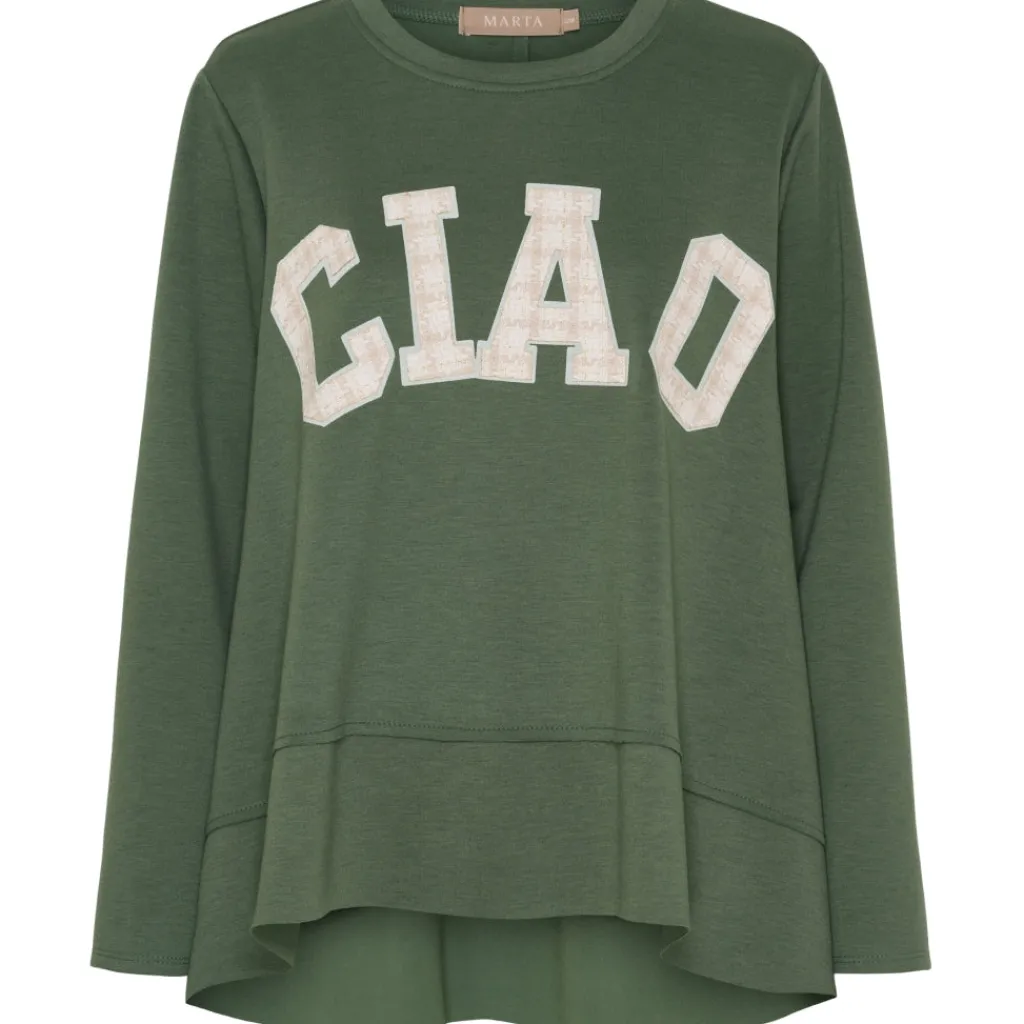 MARTA DU CHATEAU dame sweatshirt MdcCharline 85783 - Military