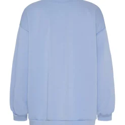 MARTA DU CHATEAU dame sweatshirt MdcHibiscus 22659 - Sky Blue Online