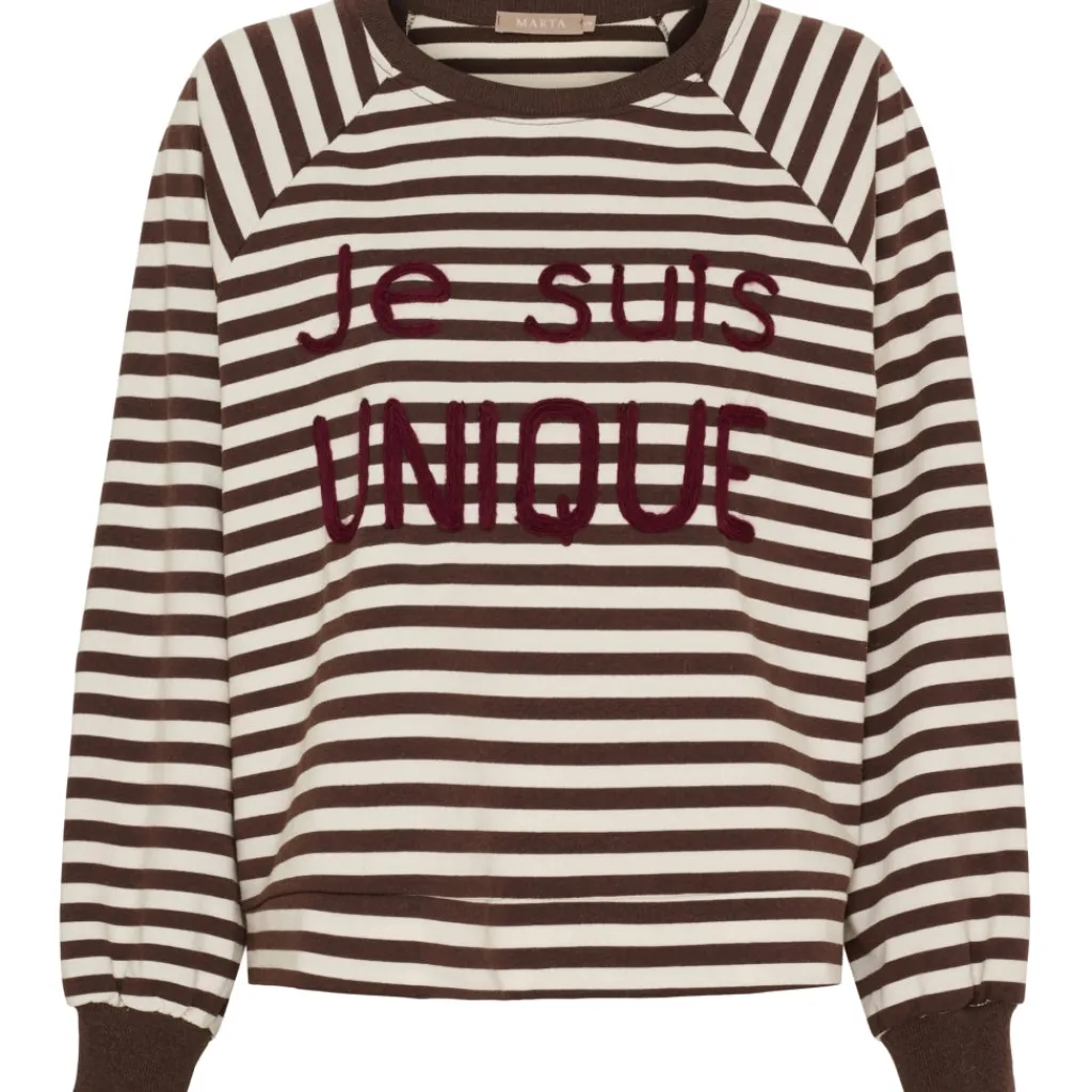 MARTA DU CHATEAU dame sweatshirt MdcFenja 38817 - Moro/Bordeaux Best