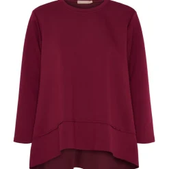 MARTA DU CHATEAU dame sweatshirt MdcPine 85783-1 - Bordeaux6269 Clearance