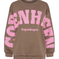 MARTA DU CHATEAU dame sweatshirt MdcHibiscus 22659 - Fango New