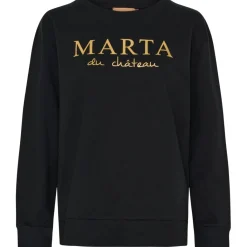 MARTA DU CHATEAU dame sweatshirt MdcAnnemette J-639 - Black Hot