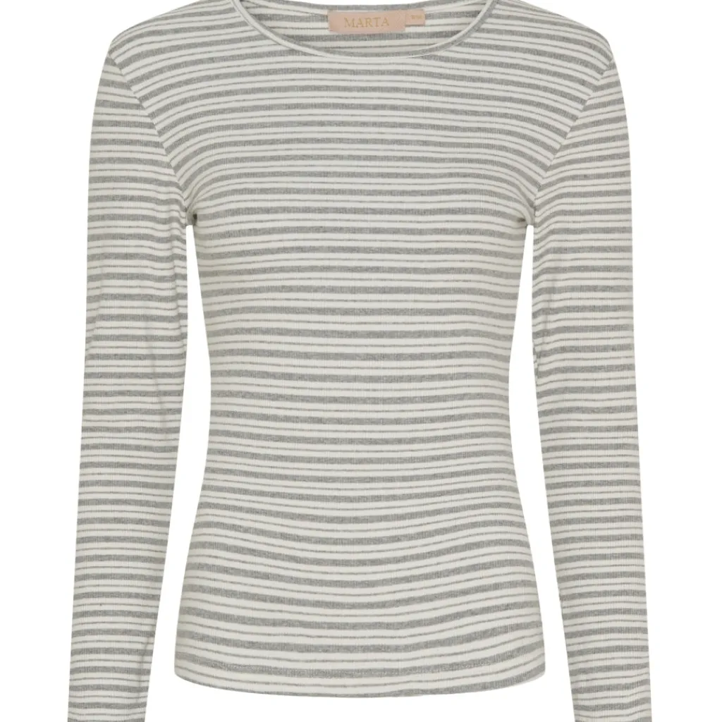 MARTA DU CHATEAU dame tee MdcChristel 6452 - Melange10/Cream New