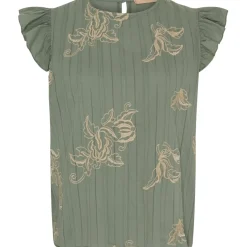 MARTA DU CHATEAU dame top MdcAmber - Kaki2828 Discount