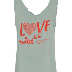 MARTA DU CHATEAU dame top MdcMartina - Siepe 327/Orange print