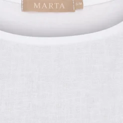 MARTA DU CHATEAU dame top MdcHolly 258355 - Optical White New