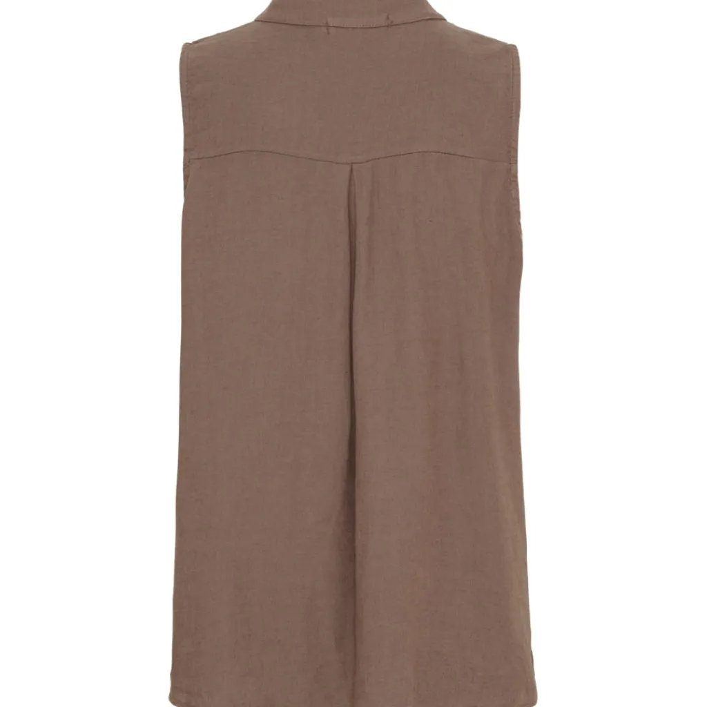 MARTA DU CHATEAU dame top MdcMalene 258356 - Cold brown Hot