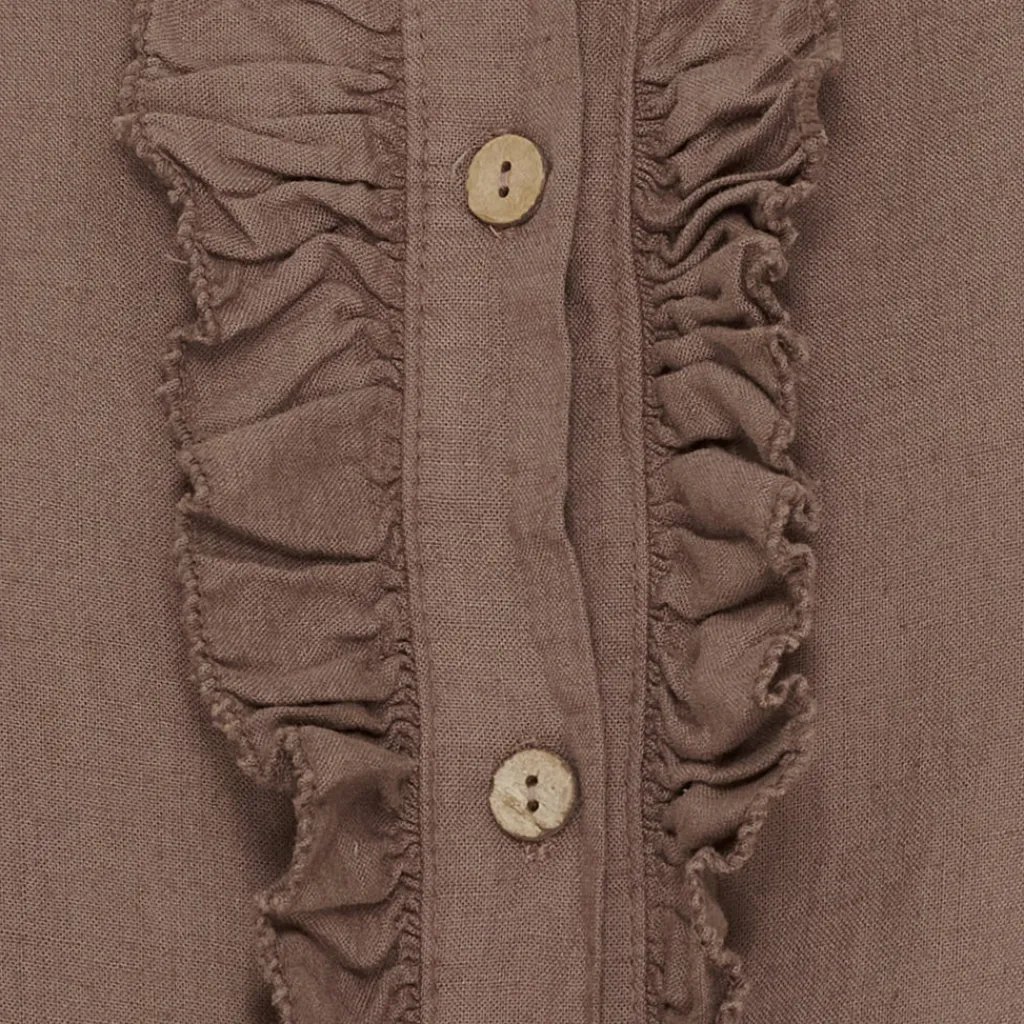 MARTA DU CHATEAU dame top MdcMalene 258356 - Cold brown Hot