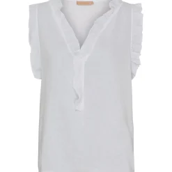 MARTA DU CHATEAU dame top MdcElke - White Online