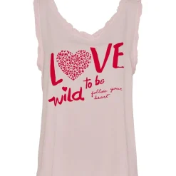 MARTA DU CHATEAU dame top MdcMartina - Rosa 206/Red print Sale