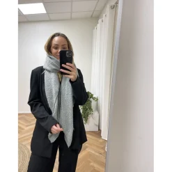 MARTA DU CHATEAU dame tørklæde 194007 - Light Grey Melange