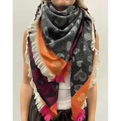 MARTA DU CHATEAU dame tørklæde MdcSoraka BA-1499 - Black Best