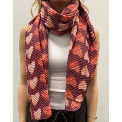 MARTA DU CHATEAU dame tørklæde MdcSaphira BA-1531 - Bordeaux Hot