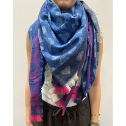 MARTA DU CHATEAU dame tørklæde MdcSoraka BA-1499 - Blue