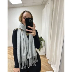 MARTA DU CHATEAU dame tørklæde 171419 - Light Grey Melange