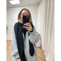 MARTA DU CHATEAU dame tørklæde 194007 - Black New